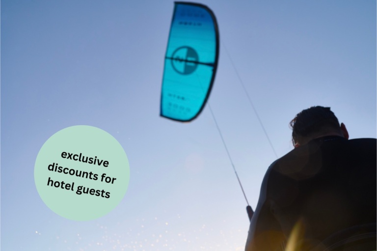Discounts on kiteboarding lessons in El Cuyo.
